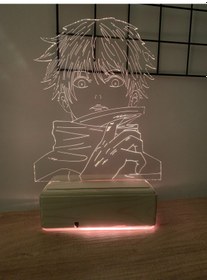 Resim Jujutsu Kaisen Satoru Gojo 16 Renk Gece Lambası 