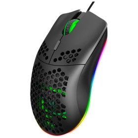 Resim Nuveden Ieg™ Hxsj J900 USB Kablolu Rgb Dpi Oyuncu Mouse Gaming MOUSE-(5775) 