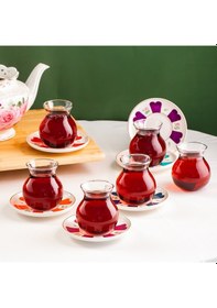 Resim Perotti 17900 Beyoğlu 12 Parça 6 Kişilik Çay Seti Çay Takımı Renkli 