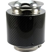 Resim 013 Araba Evrensel Modifiye Yüksek Akışlı Karbon Fiber Mantar Kafa Stili Hava Filtresi, Özellikler: Orta 76mm İç Çap 