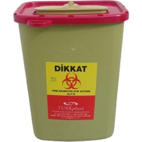 Resim Turuncu 2,4 Lt Tıbbi Atık Kutusu, Sağlıklı ve Güvenli Kullanım 