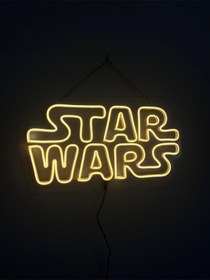 Resim Star Wars Neon Tabela Neon Led Işıklı Tablo 70 X 40 Cm Renkli 