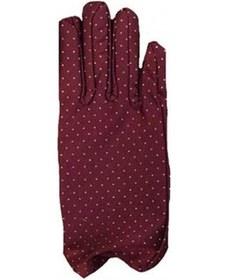 Resim Bordo Renk Puanlı Çocuk Eldiveni 