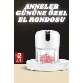 Resim Anneler Gününe Özel Hediye El Rondosu Doğrayıcı Şarjlı Taşınabilir - TK002M-6VM350 