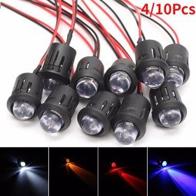 Resim 4/10 adet Yeni 12V 10Mm LED Dijodlar, DIY Ev Dekorasyonu için Önceden Bağlantılı. 