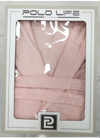 Resim Polo Life Kutulu Bamboo Tek Bornoz Şalyaka-pembe Xl Beden Pembe 