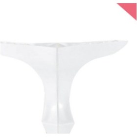 Resim Karakoçaksesuar Karakoç Lükens 14 Cm Beyaz Plastik Mobilya Ayağı (4 Adet) 