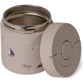 Resim Citron Vakumlu Paslanmaz Çelik Yemek Termosu 350 Ml - Vehicles Bej 