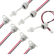 Resim 5/10 Adet Type-C 2P Dişi USB Soketi PH2.0 Terminal ile - Beyaz Yuvarlak Vidalı Somun & Yüksek Kaliteli Halka - Ev Aletleri, Masa Lambaları ve Elektrik İşleri İçin İdeal 