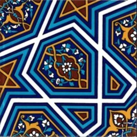 Resim Armada Çini 20x20 Cm SP 48 Kütahya Çinisi Selçuklu Desenli Çini Karo 