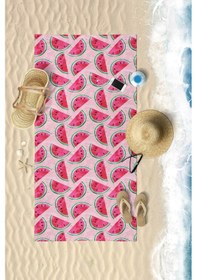 Resim Karpuz Desen Dijital Baskılı 75x150 Cm Plaj Havlusu 