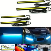 Resim 4 LED Işık Çubuğu Seti, 17cm/6.69in, COB Ultra-İnce Parlak LED'ler, Araç Dış Dekorasyonu İçin İdeal, 12V Kablolu, 800-1000 Lümen, Pil Dahil Değil 