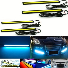 Resim 4 LED Işık Çubuğu Seti, 17cm/6.69in, COB Ultra-İnce Parlak LED'ler, Araç Dış Dekorasyonu İçin İdeal, 12V Kablolu, 800-1000 Lümen, Pil Dahil Değil 