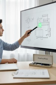 Resim MyClean 3000 Metre Menzilli Yakıcı Yeşil Lazer Değişen Farklı Başlık Şık Kılıf Hediye Şarjlı 