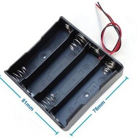 Resim 18650 Paralel 4'Lü Pil Yuvası 
