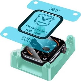 Resim Apple Uyumlu Watch 7 41mm Polymer Nano Ekran Koruyucu + Kolay Uygulama Aparatlı 