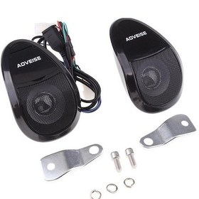 Resim Springsun Motosiklet İçin Bluetooth Mp3 Radyo, Led Işıklı Tezgahüstü Hoparlör Ve Amfi Tümleşik Cihazı - Siyah 