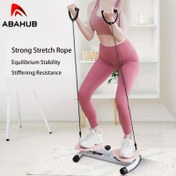 Resim ABAHUB Sessiz Bel Şekillendirici Twister - Karın Yakıcı için 360° Dönen Diskli Evde Fitness Dans Makinesi ve Karın Egzersizi Rehberi (Kaymaz Taban) 
