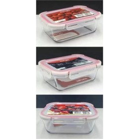 Resim Özbience 3'lü Borcam Saklama ve Fırın Kabı Seti, 780CC, 1800CC, 3350CC 