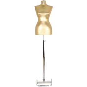 Resim RafBurada Süngerli Terzi Prova Mankeni - Siyah Ve Gold Renk Prova Mankeni Gold Manken 