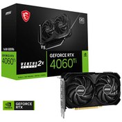 Resim MSI GeForce RTX 4060 Ti Ventus 2X Black 16G OC 16 GB GDDR6 128 Bit DX12 Gaming Oyuncu Ekran Kartı 