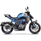 Resim Cf Moto Nk250 Blue Triangle Tam Takım Model Sticker Modeli 