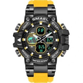 Resim Hanyang Turuncu Spor Saatler Smael Erkek Izle Askeri Ordu 50 M Su Geçirmez Otomatik Tarih Çalar Saat 8027 Kuvars Kol Saatleri Dijital Işık Izle (Yurt Dışından) 