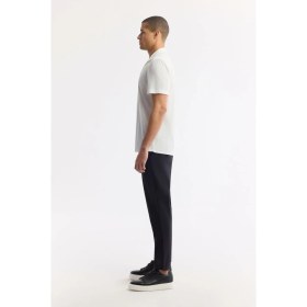 Resim AVVA Erkek Beyaz Apaj Yaka Jakarlı Jersey Comfort Fit Gömlek A51Y2027 