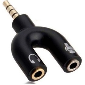 Resim Kulaklık Ses Mikrofon Ayırıcı Dönüştürücü Aparat 