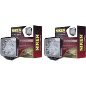 Resim Niken 9 Led Kare Off Road Sis Farı Çalışma Lambası 2 Adet 12-24V 