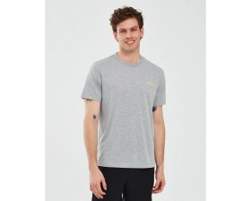Resim Skechers Graphic T-Shirt M Short Sleeve Erkek Gri Melanj Tshirt S241054-036 