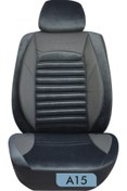 Resim K-Design İNCİ ELİT KOLTUK KILIFI SERİSİ KOYU GRİ A15 