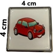 Resim Simge Kare Krom Çekmece Düğmesi 