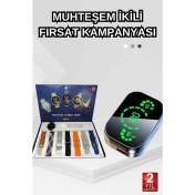 Resim Dokunmatik Akıllı Saat Yeni Nesil Kulaklık Kampanyası Bluetooth Bağlantılı Anc Özelliği 