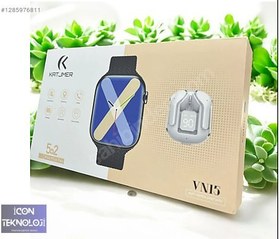 Resim KatjmerV15 Akıllı Saat | Bluetooth Kulaklık ve 5 Kordon Hediyeli 