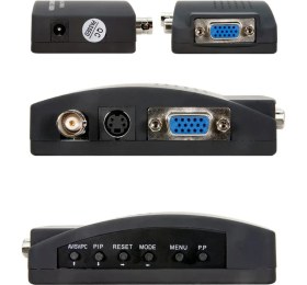 Resim Boblov Bnc - VGA Video Dönüştürücü Bileşik S-Video Girişi - Pc VGA Çıkışı Adaptörü Bnc Input To VGA Output 