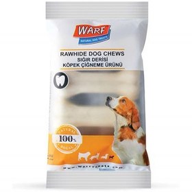 Resim Warf Sığır Derisi Köpek Ödül Kemiği 100 Gr (4 lü Paket) 