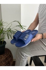 Resim Behtah Kundura Erkek 3'lü Karışık Renk Kaymaz Tabanlı Yumuşak Airblow Banyo Balkon Plaj Sokak Terlik Çeyiz Misafir 