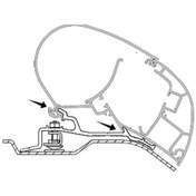 Resim Dometic Duc Jump Boxer 3 Parçalı Montaj Kiti Pr2000 2500 Için 