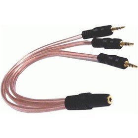 Resim Electroon Stereo Fişi 5+1 Kablosu 3.5Mm Dişi 3X3.5Mm Erkek 