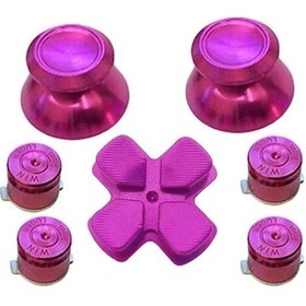 Resim 7buttonsrosered-zomtop Altın Özel Metal Thumbsticks Og Denetleyici Bullet Düğmeler Sony Playstation 4 Ps4 Dene 