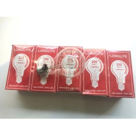 Resim Eski Tip Armut Ampül 200W 5 Adet 