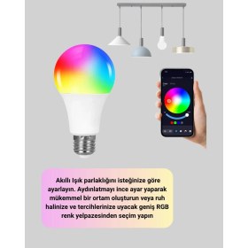 Resim Twin Store Kumanda Destekli Çok Renkli Akıllı LED Ampul 
