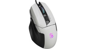 Resim Bloody W70 Max 10.000 CPI 8 Tuş RGB 4M Bellek Ultra Core 3&4 Aktif Özel Yapım Optik Kablolu Panda Beyaz Oyuncu Mouse 