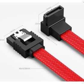 Resim Aogo Hasır 90 Derece Sata Data Kablo Sata Iıı 6.0 Gbps Ao-121 