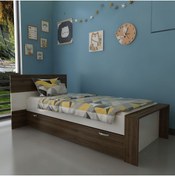 Resim Myniture Home & Living Trend Yavrulu Karyola Q4015-5 Beyaz Ceviz 