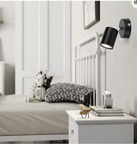 Resim MYLİGHTS LED APLİK LED SPOT METAL SİYAH HARELETLİ DUVAR APLİK GÜN Siyah 