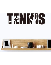 Resim Çınarrium 1 Parça Duvar Özel Yeni Sticker Yaratıcı Ingilizce Tenis Yatak Odası Spor Salonu Duvar Çıkartması 