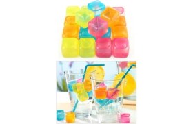 Resim EminHome Plastik Buz Küpü Renkli 20 Li 