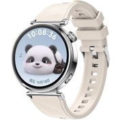 Resim Huawei Gt4 41mm Uyumlu Zore Krd-129 18mm Silikon Kordon Strap Kayış-starlight 
